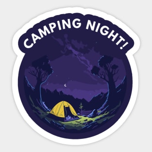 camping night! Sticker